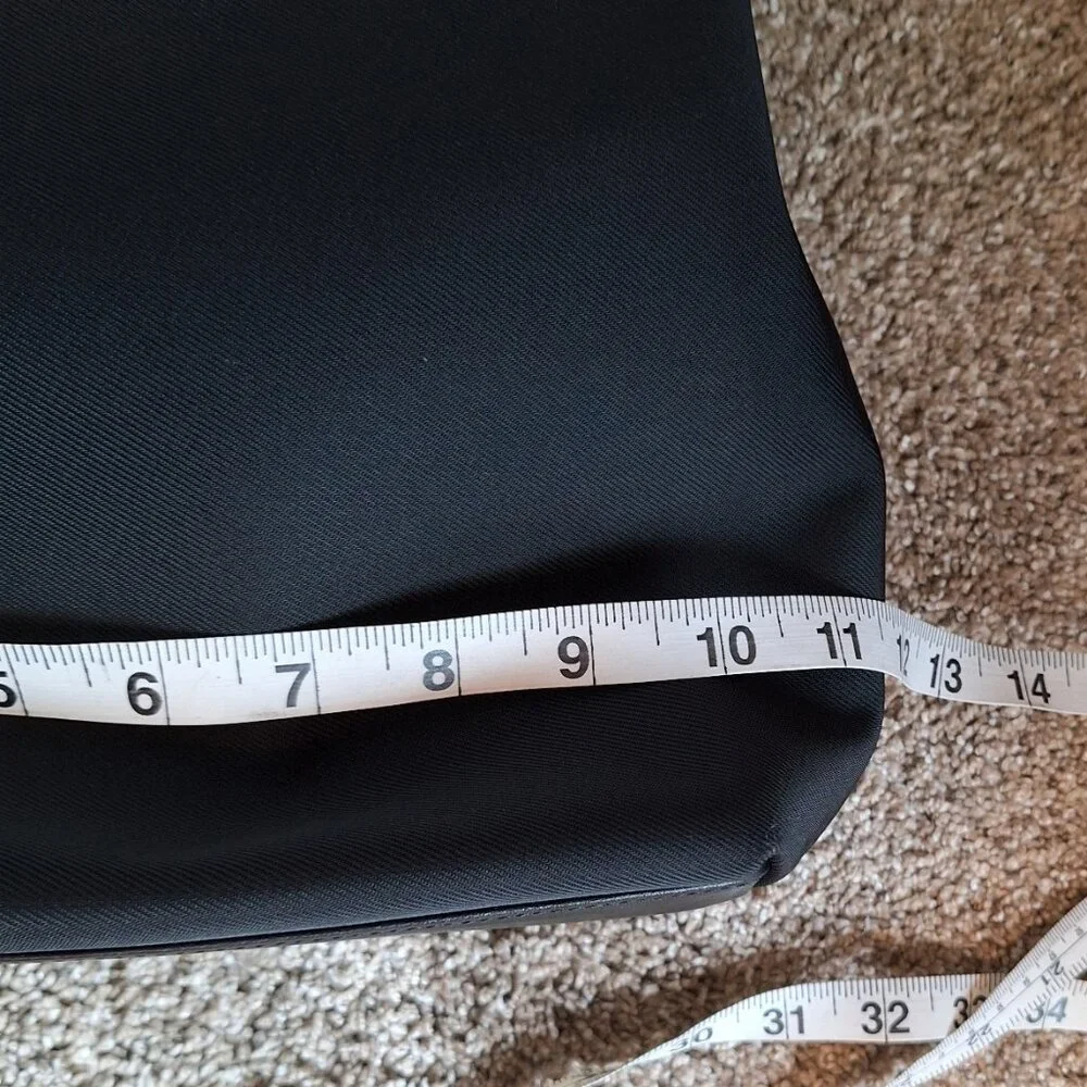 Coach VTG Mercer Y2K Black Twill & Leather Minimalist Shoulder Bag Tote
